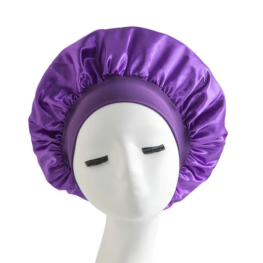 Shower Cap Hairdressing Hair Care Hat High Elasticity Monthly Shower Cap Female Nursing Satin Sleeping Cap